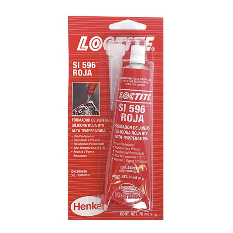 Silicón RTV Rojo 596 Alta Temperatura 70ml – Componentes Industriales